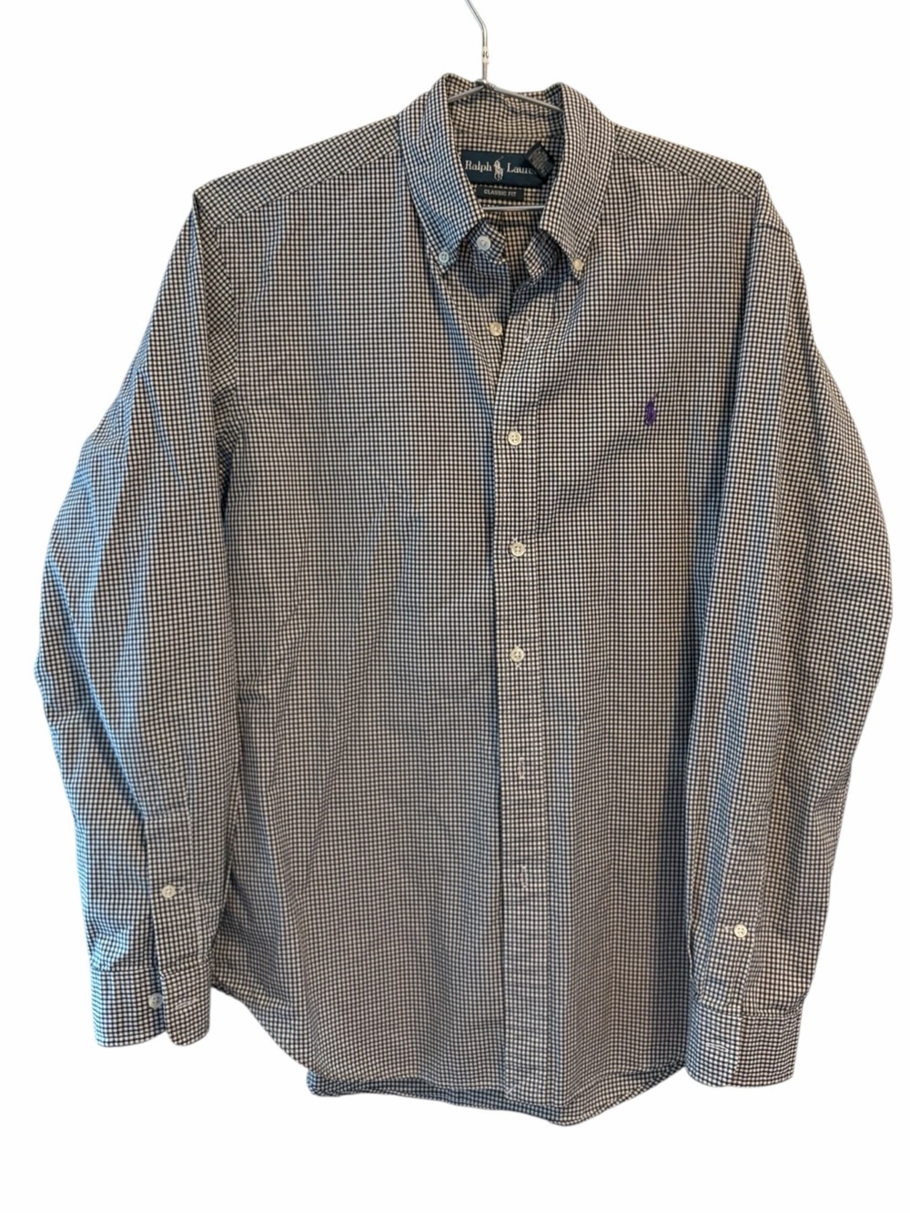 Ralph Lauren Men’s Blue Gingham Button-Down Shirt